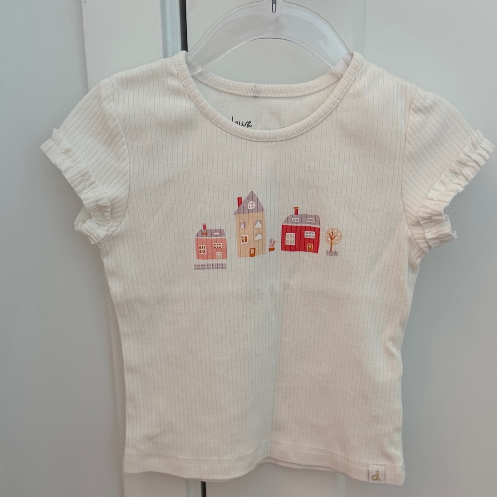 Kids Tee with Colorful House Design